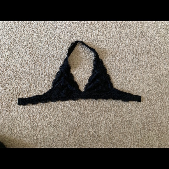 Black Halter Bralette - Picture 2 of 4